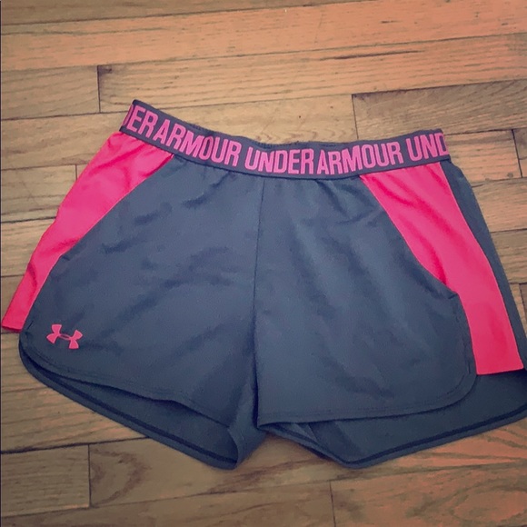 Under Armour Pants - Under Armour pink and grey shorts.